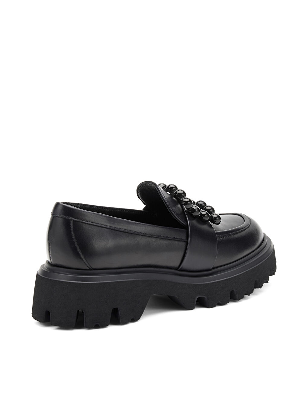 Siyah Kadın Klasik Ayakkabı 85L2 SETA Chunky Mocassin Nero-2