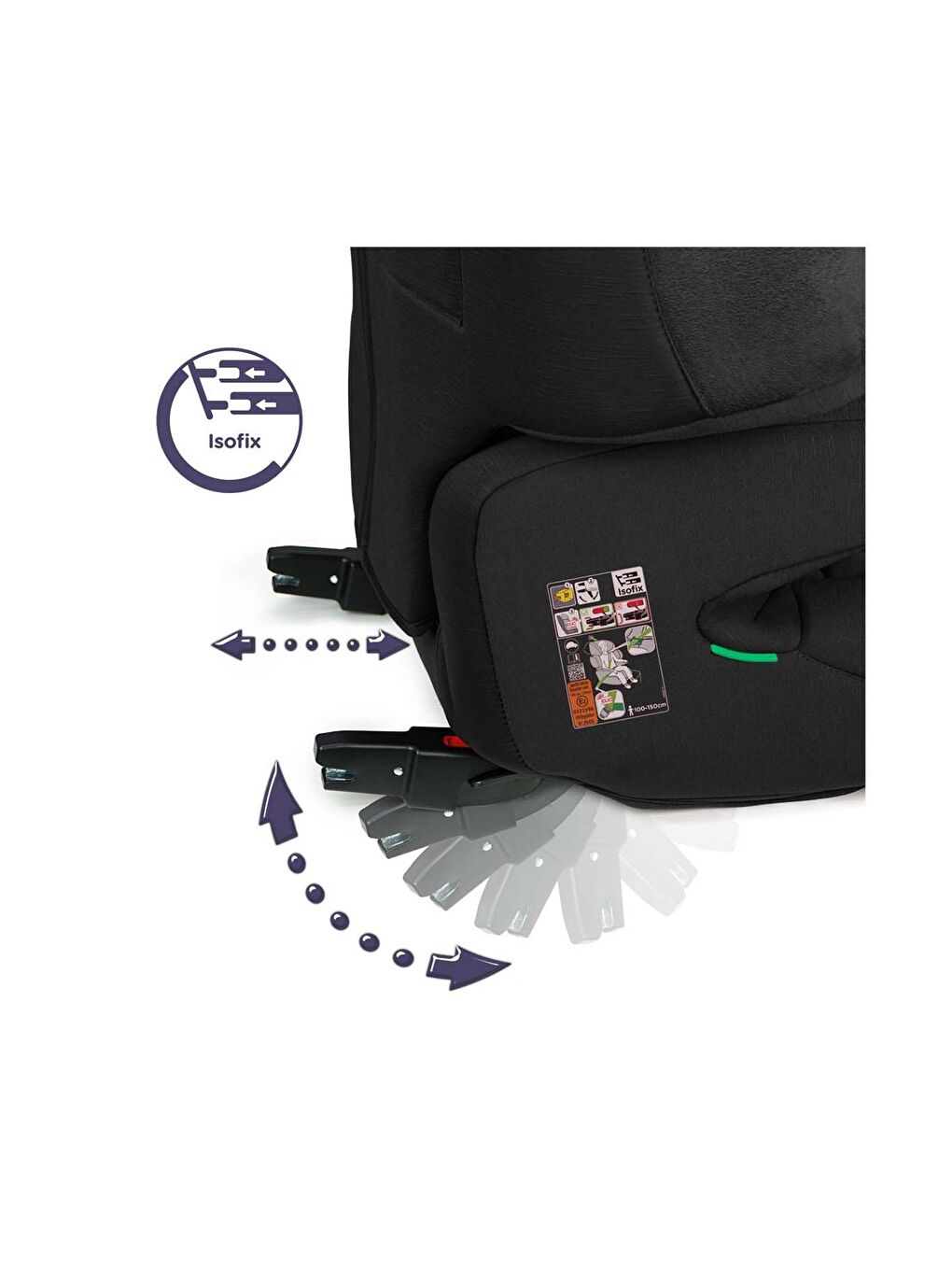 Renolux Siyah Softness Isofix Oto Koltuğu 100 - 150 Cm (15-36 Kg) Oto Koltuğu Siyah - 2