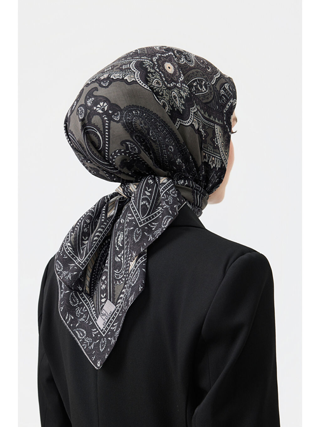 Pamuk Eşarp Tale Haki Yeşili-4