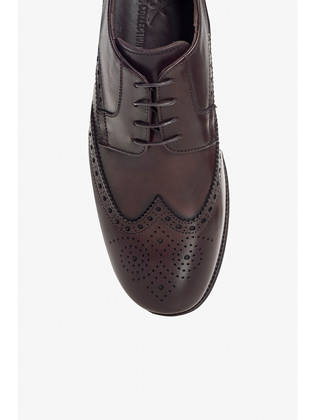 Erkek Kahverengi %100 Deri Klasik Ayakkabı-2