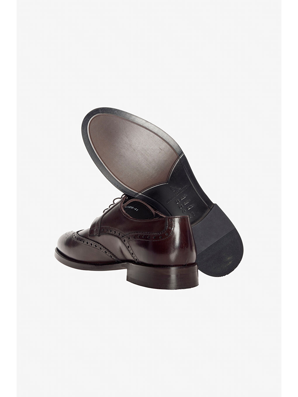 Erkek Kahverengi %100 Deri Klasik Ayakkabı-3