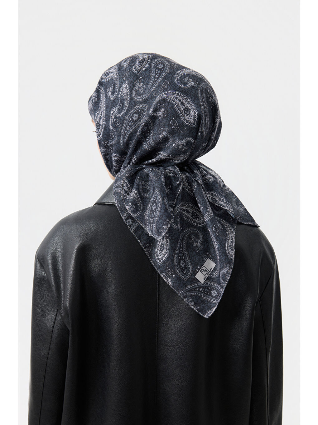 Gri Pamuk Eşarp Timeless Füme-3