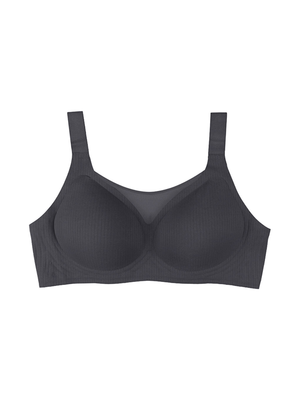 Siyah Balensiz Lazer Dikişsiz Görünmez Çıkarılabilir Pedli Sütyen