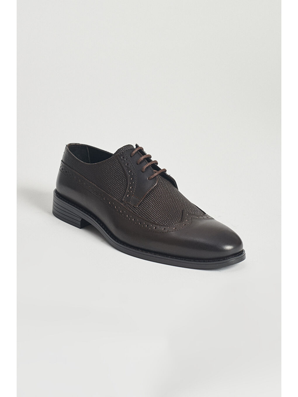 Erkek Kahverengi Klasik Deri Ayakkabı-1