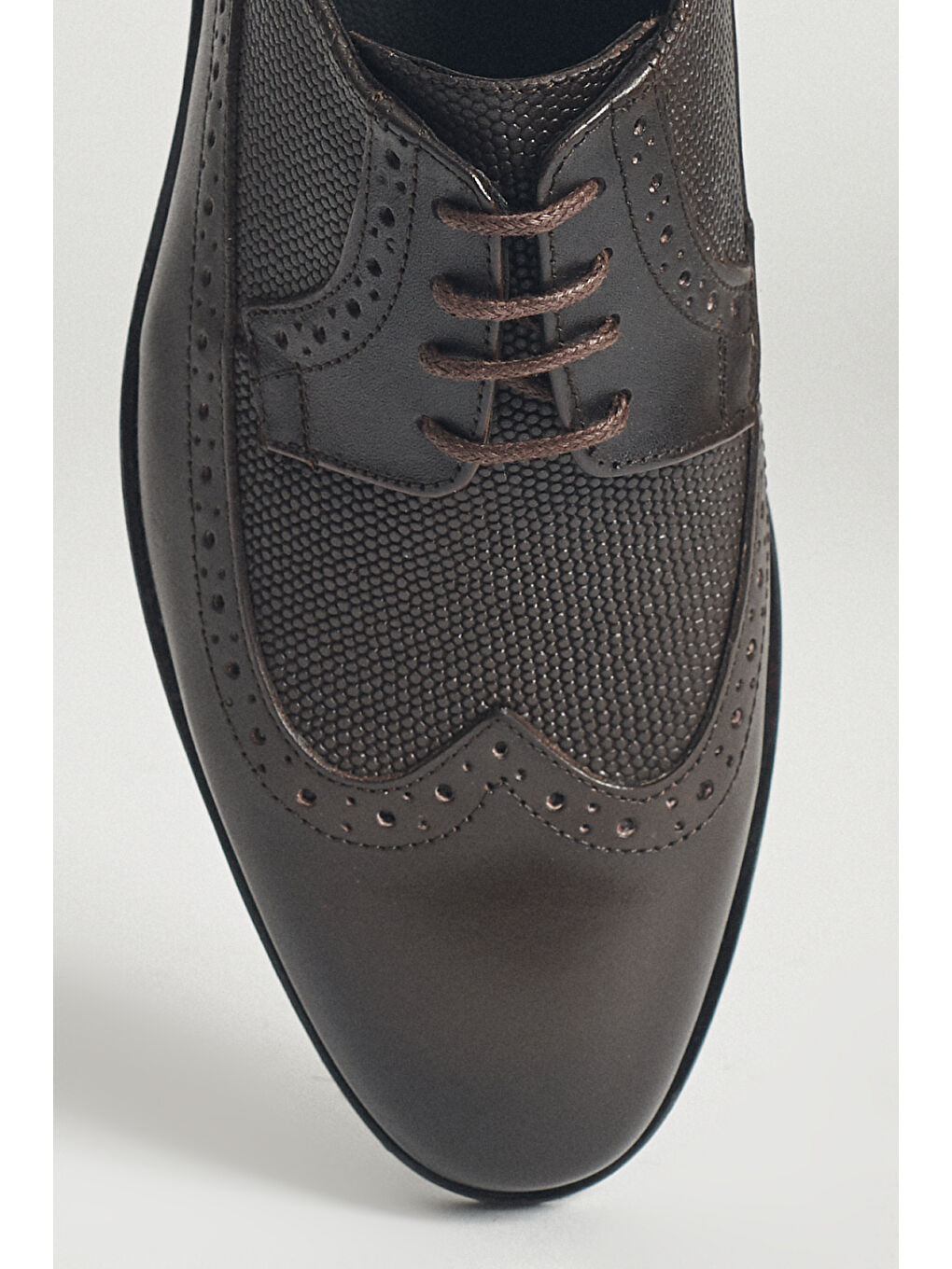 Erkek Kahverengi Klasik Deri Ayakkabı-2