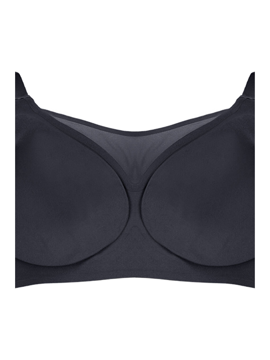 Siyah Balensiz Lazer Dikişsiz Görünmez Çıkarılabilir Pedli Sütyen-2