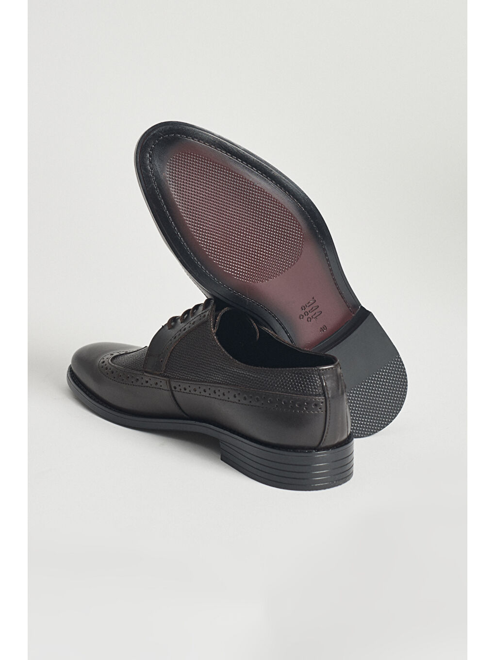 Erkek Kahverengi Klasik Deri Ayakkabı-3