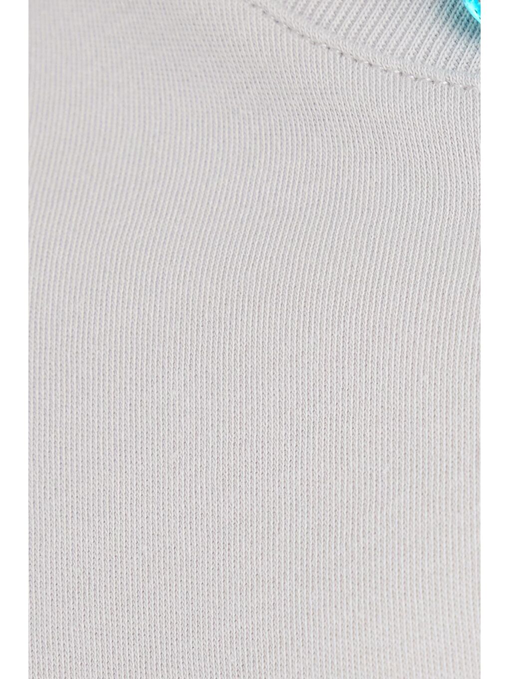 Kadın Relax Fit Rahat Kesim %100 Pamuk Yumuşak Dokulu Hafif Kalın Basic Bisiklet Yaka Gri Tişört-5