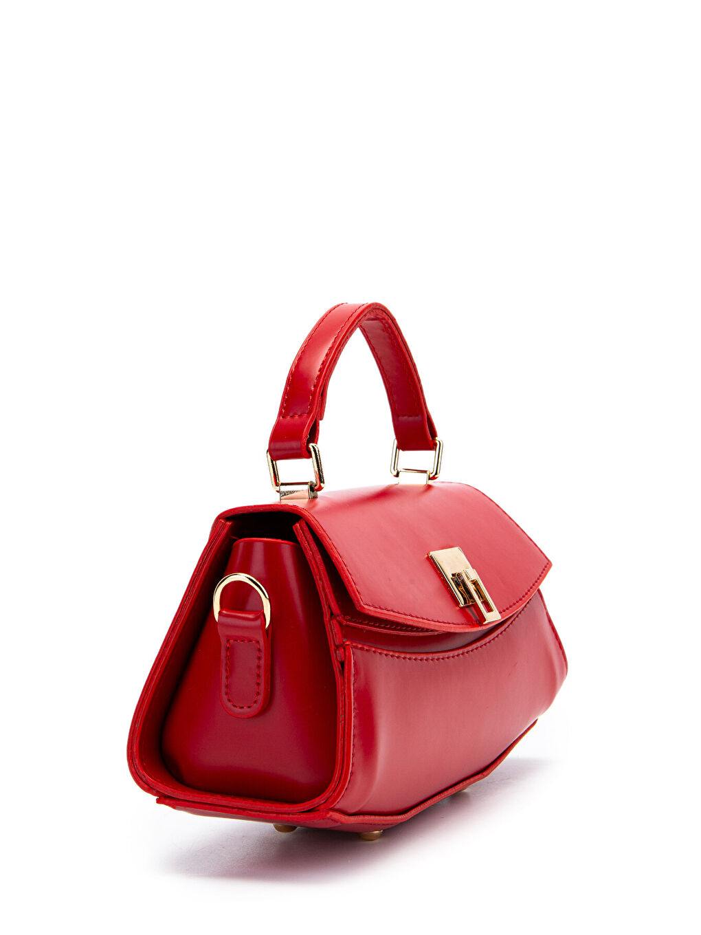 Kilit Detaylı Luvia Kadın Çapraz Çanta Kırmızı-1