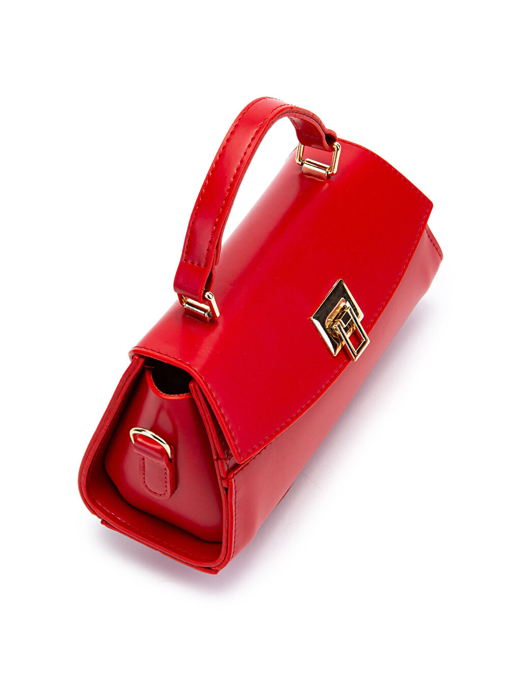 Kilit Detaylı Luvia Kadın Çapraz Çanta Kırmızı-2