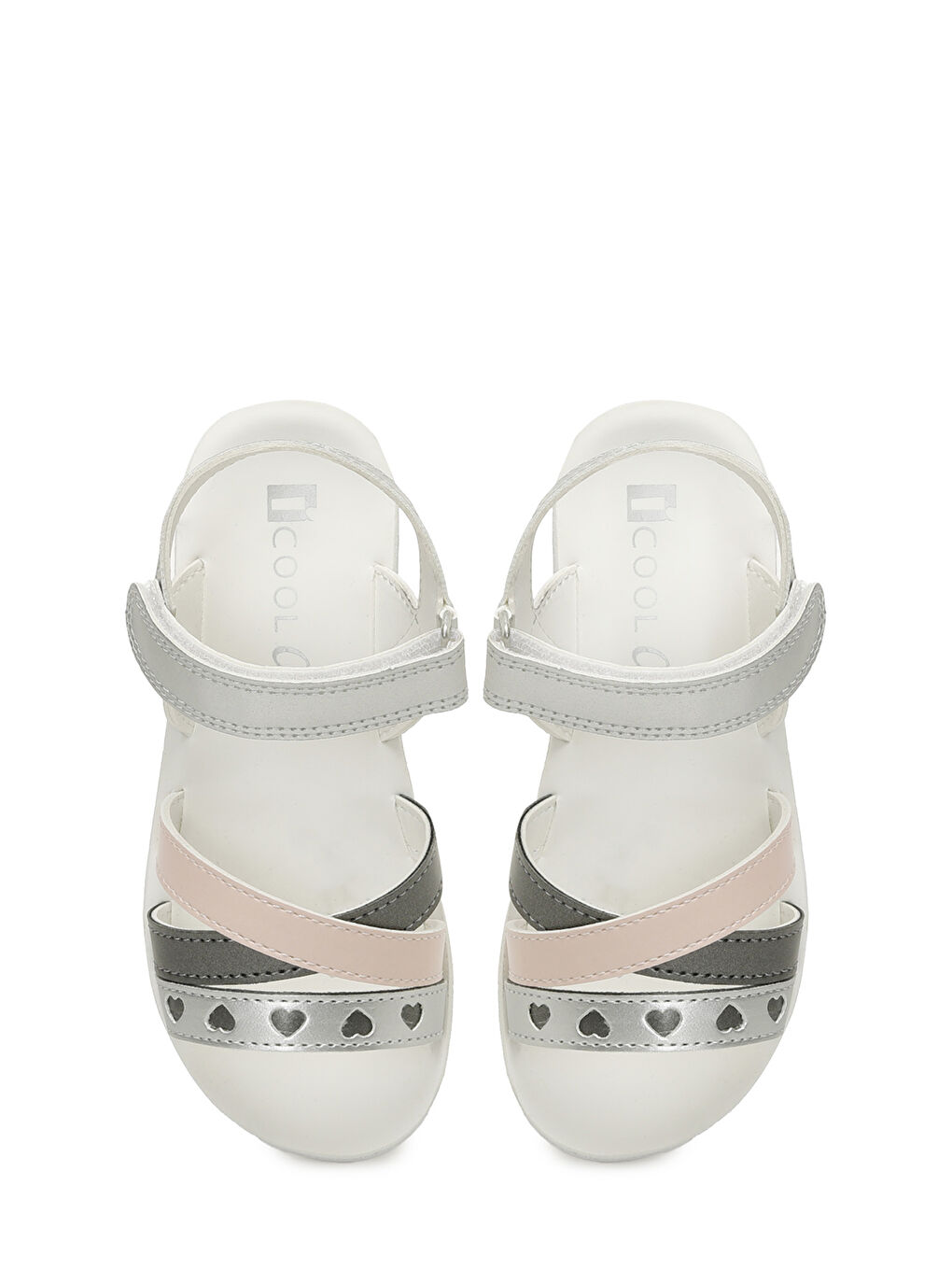 Gri SELEY P 5FX Gümüş Kız Çocuk Sandalet-3