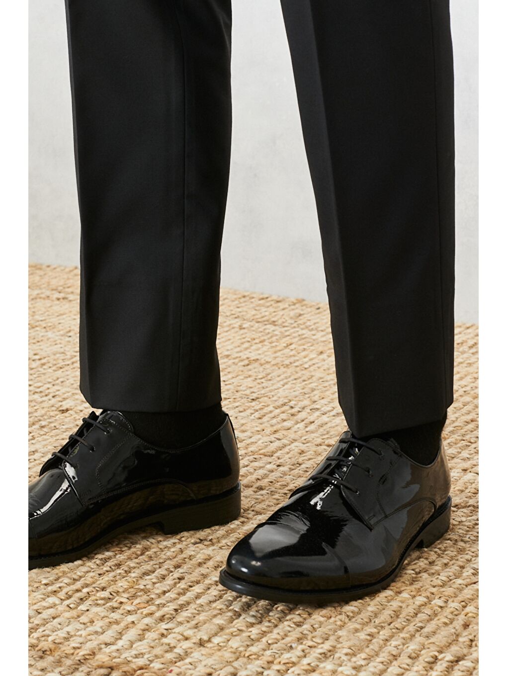 Erkek Siyah Klasik Rugan Ayakkabı-2