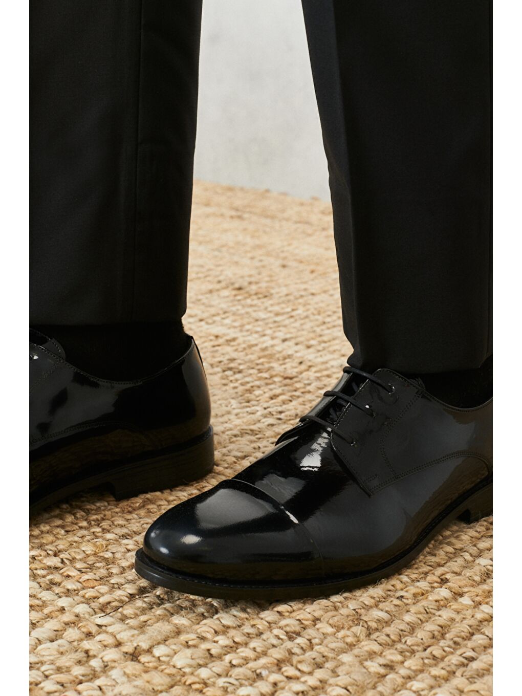 Erkek Siyah Klasik Rugan Ayakkabı-3