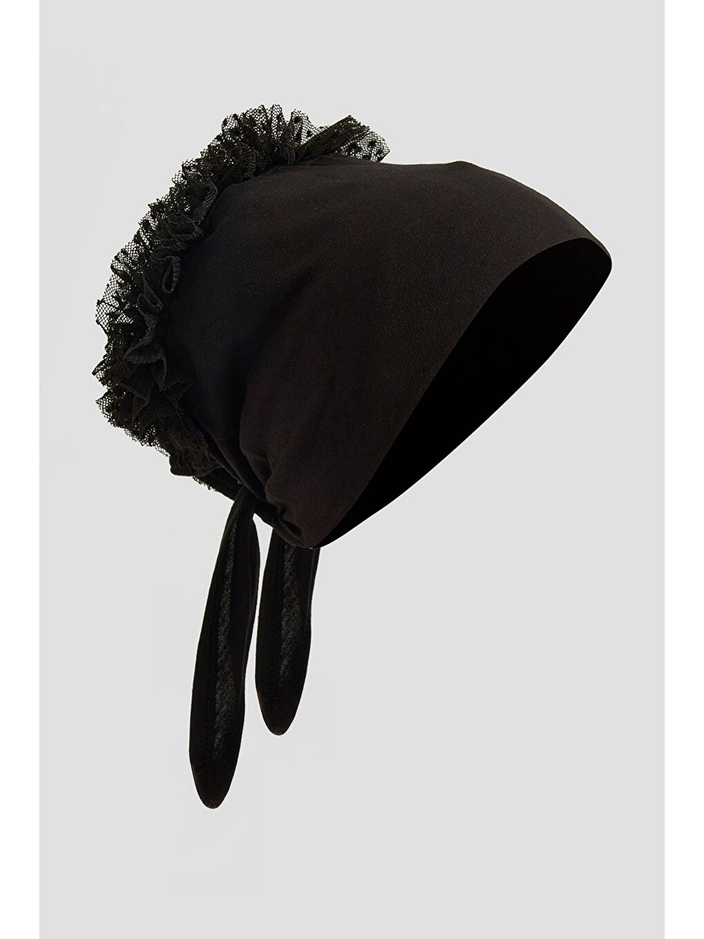 Fırfırlı Bone Siyah