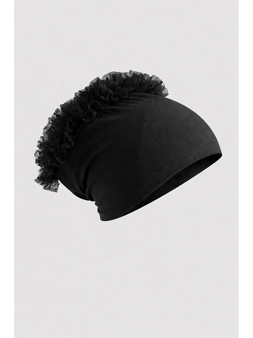 Fırfırlı Bone Siyah-1