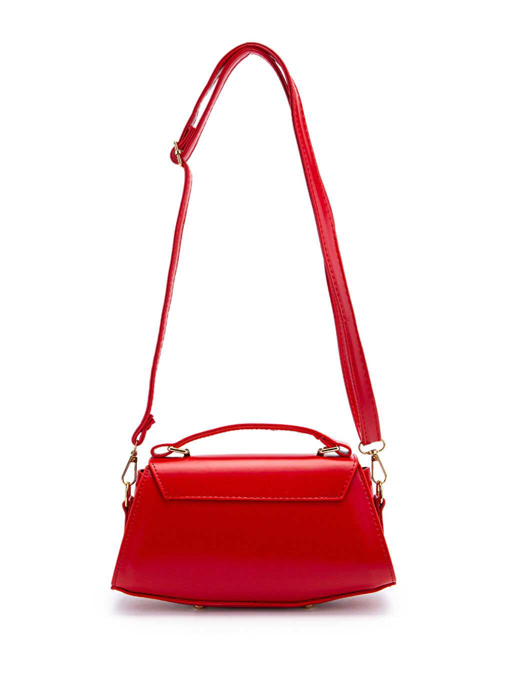 Kilit Detaylı Luvia Kadın Çapraz Çanta Kırmızı-5