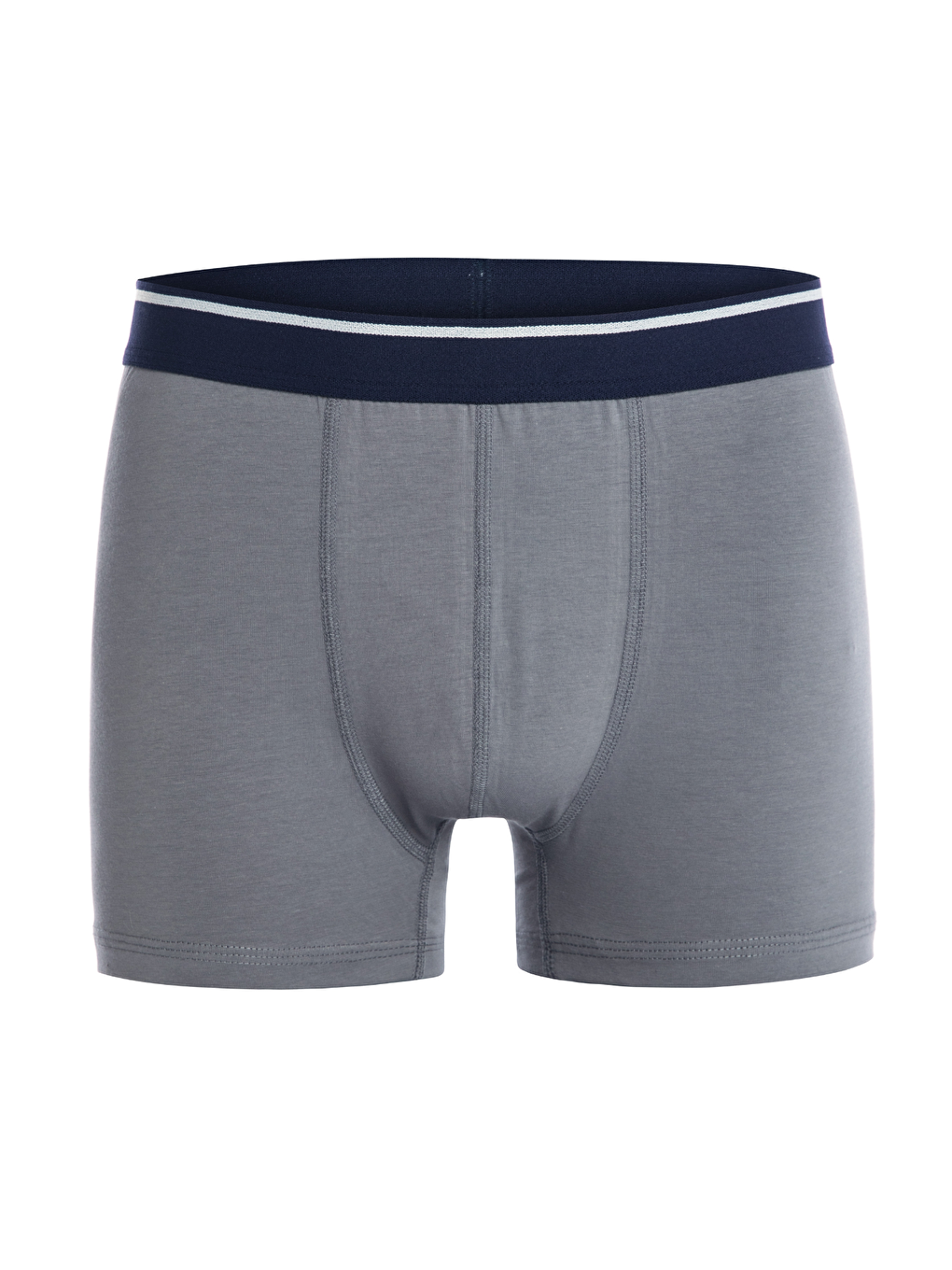 Erkek 3 lü Pamuklu Elastanlı Gri Renkli Boxer Seti 4147-1