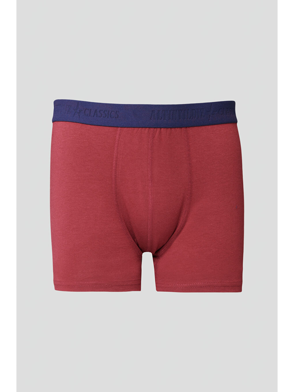 Erkek Lacivert-Bordo 3'lü Boxer Paketi-1