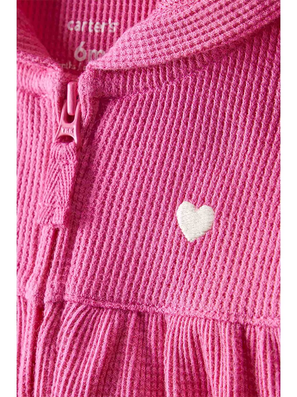 Kız Bebek Pembe Kapüşonlu Tulum-1