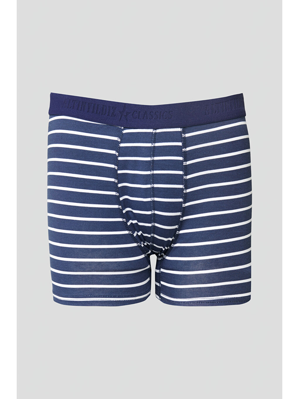 Erkek Lacivert-Bordo 3'lü Boxer Paketi-3