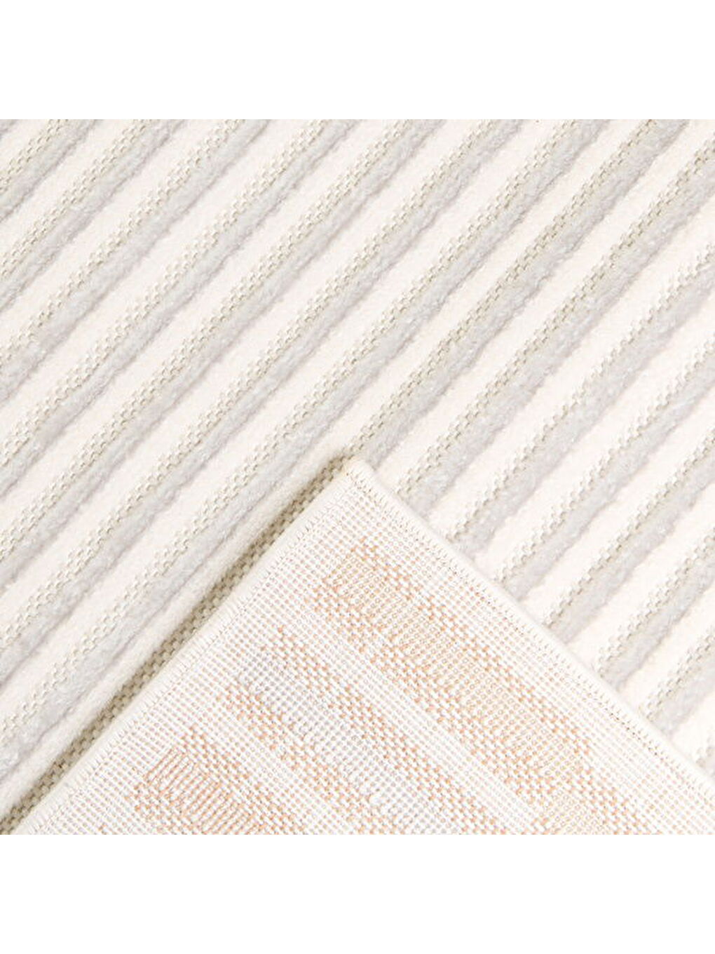 Soft Mono Tozumaz Antialerjik Halı - Kırık Beyaz - 160x230 cm-1