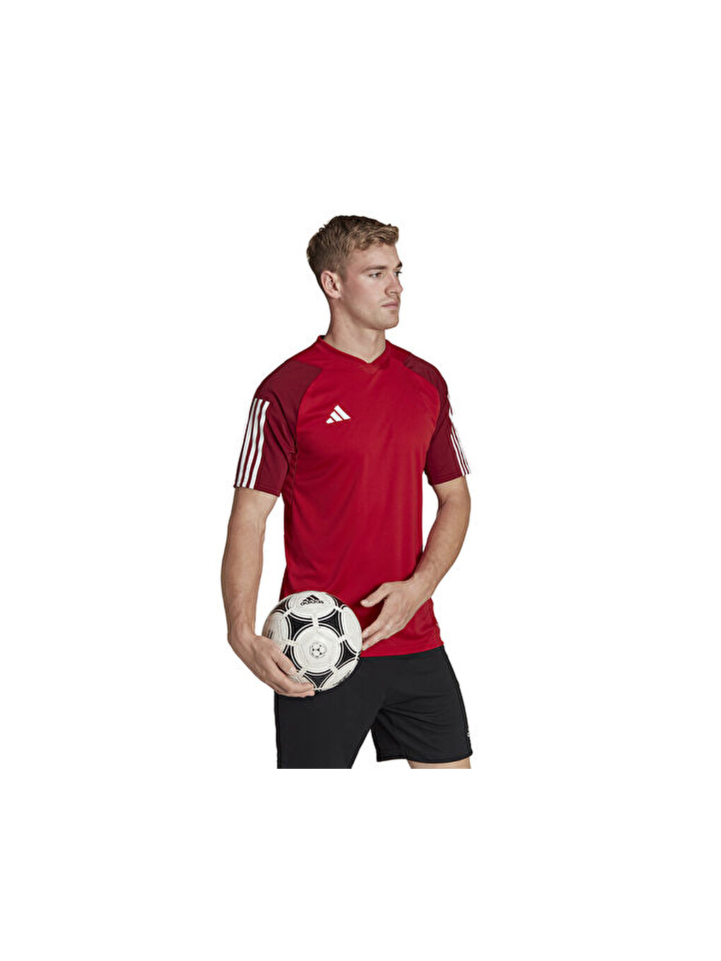 Tiro 23 Competition Jersey Erkek Futbol Antrenman Forması He5661 Kırmızı-2