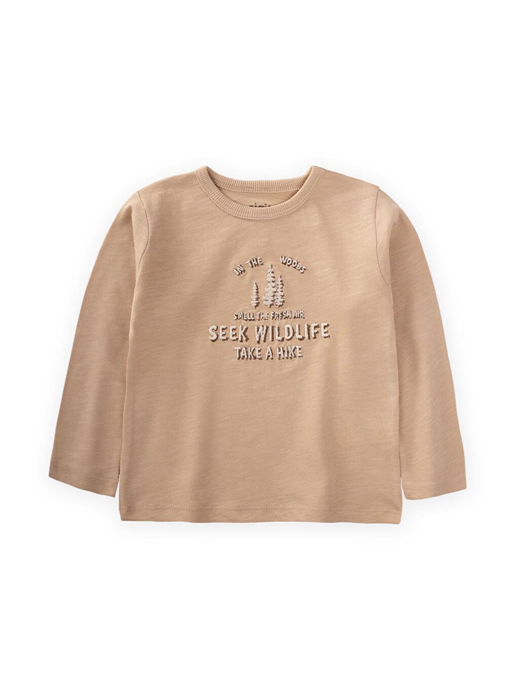 Seek Wıldlıfe Nakışlı Mevsimlik T-Shırt 1-7 Yaş Bej