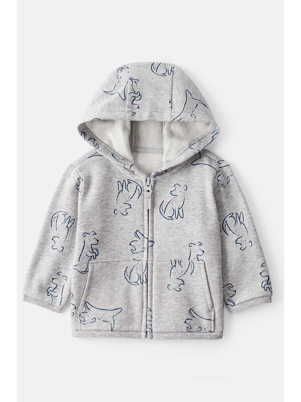 Erkek Bebek Gri Hırka