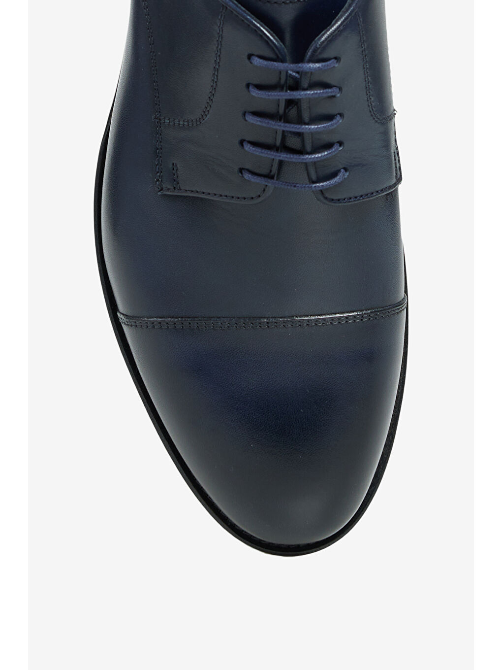 Erkek Lacivert %100 Deri Rahat Taban Klasik Ayakkabı-2