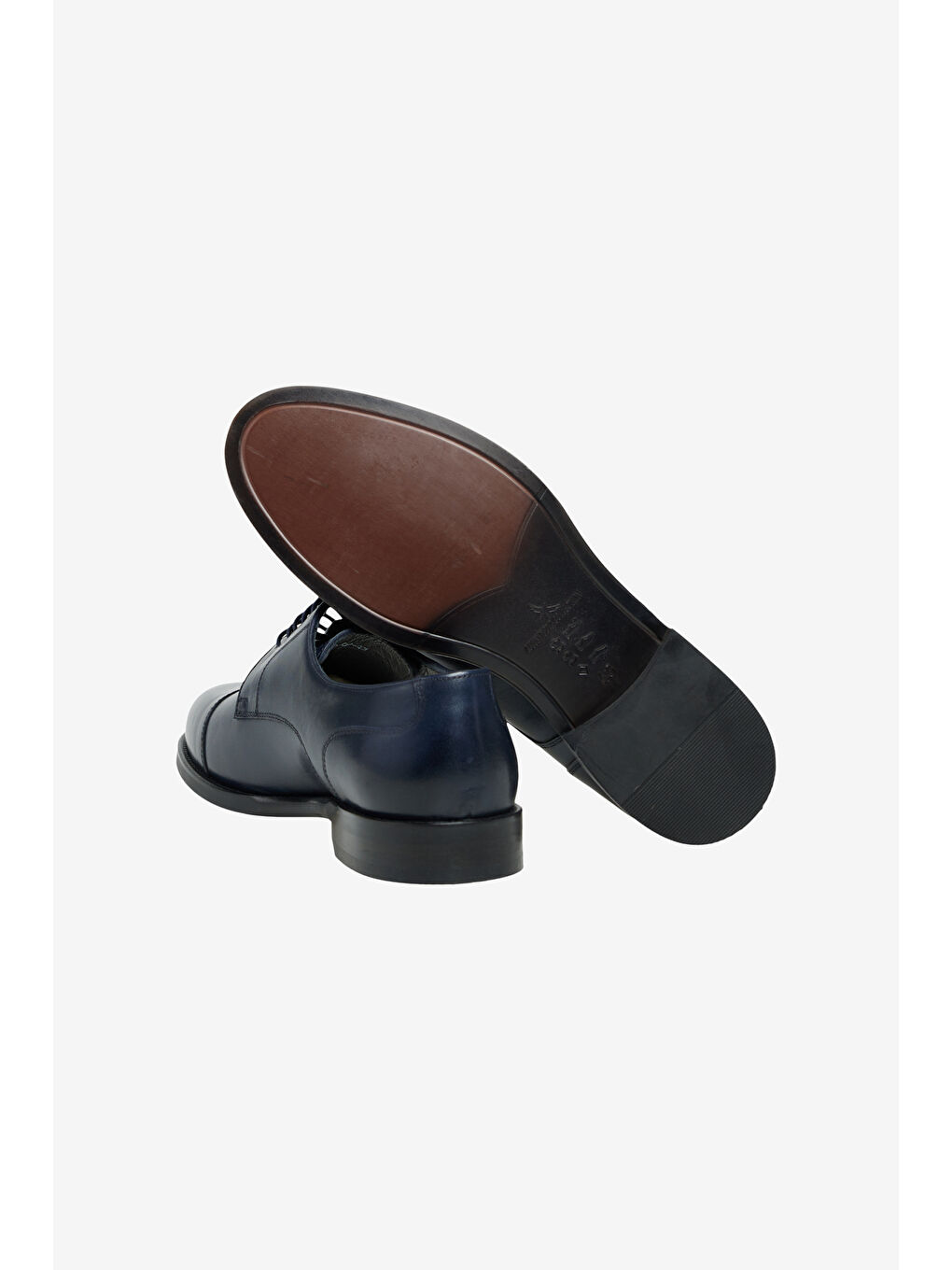 Erkek Lacivert %100 Deri Rahat Taban Klasik Ayakkabı-3