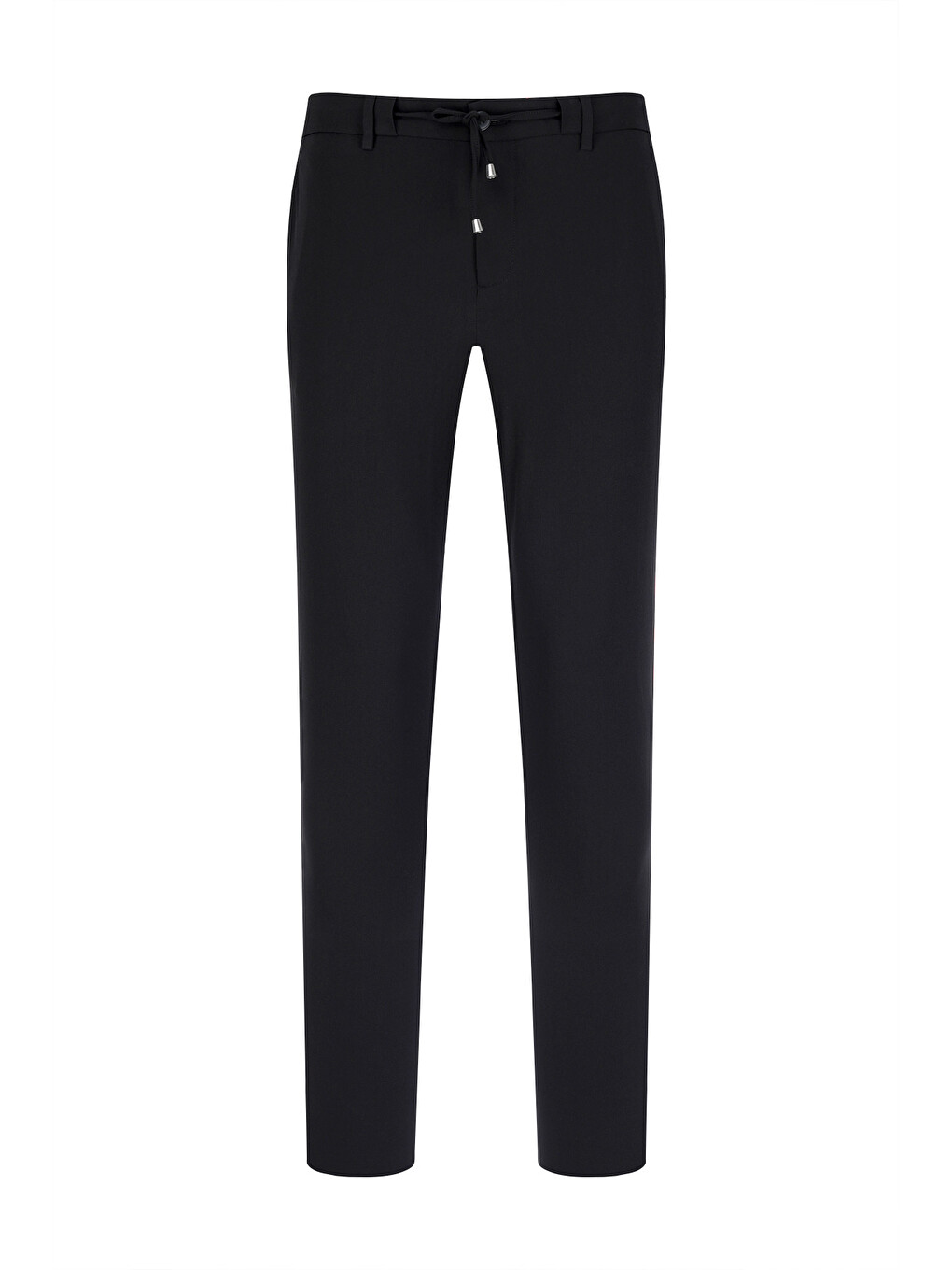 Siyah Rahat Kesim Yandan Cepli Jogger Pantolon