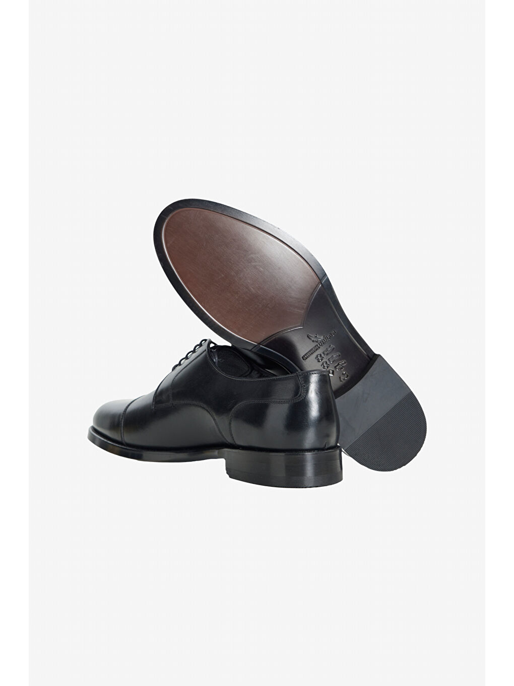 Erkek Siyah %100 Deri Bağcıklı Rahat Klasik Ayakkabı-3