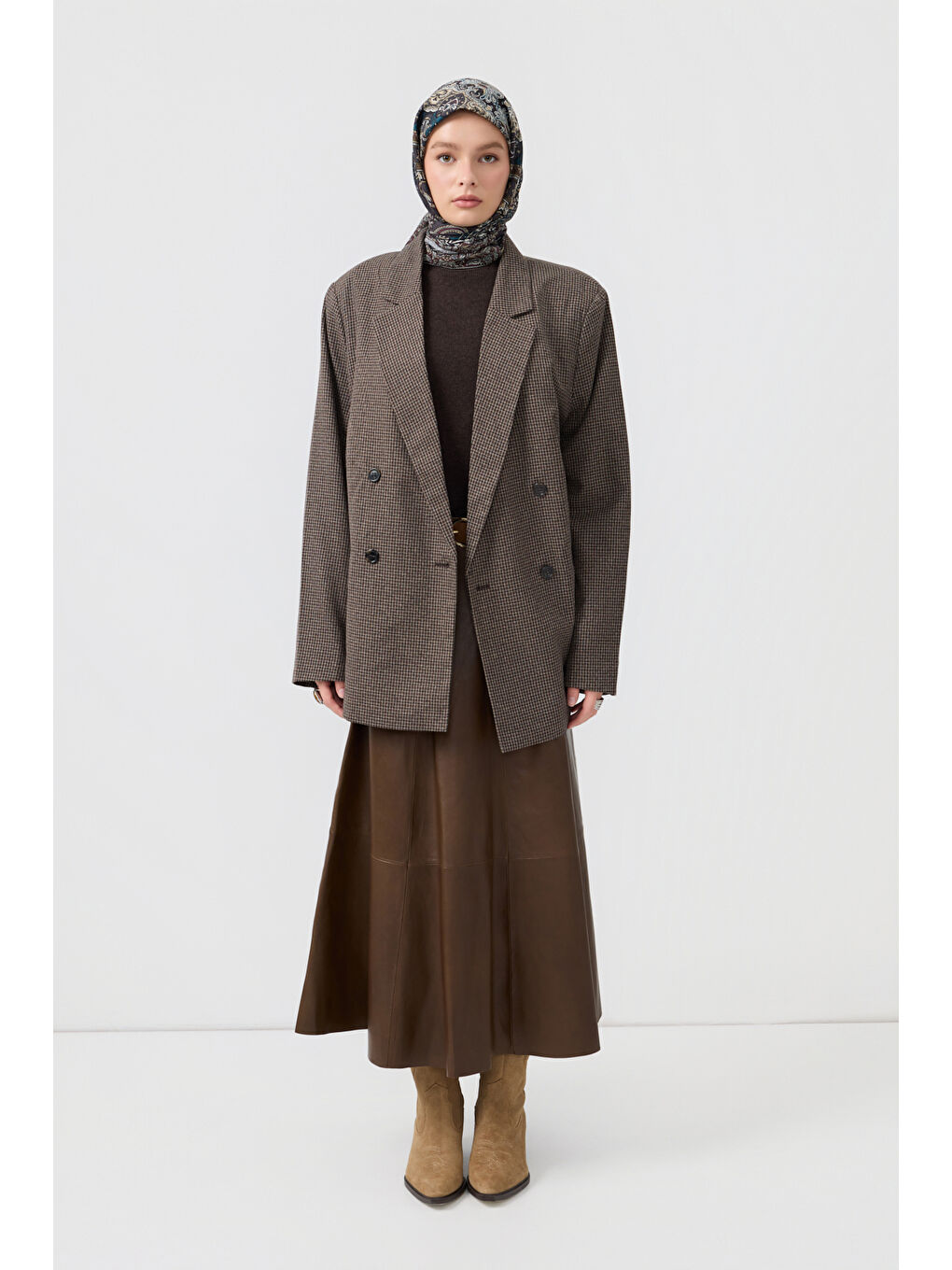 Yeşil Pamuk Eşarp Tale Olive-2