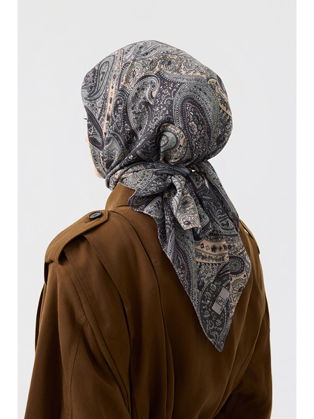 Pamuk Eşarp Garden Küf Yeşili-6