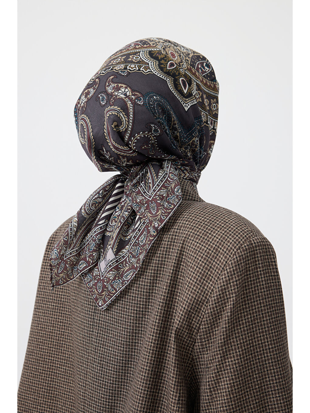 Yeşil Pamuk Eşarp Tale Olive-3