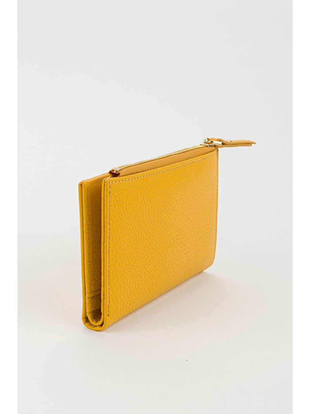 Sarı Kutulu Hakiki Deri Mürdüm Orta Boy Kadın El Portföyü Kartlık Cüzdan-1
