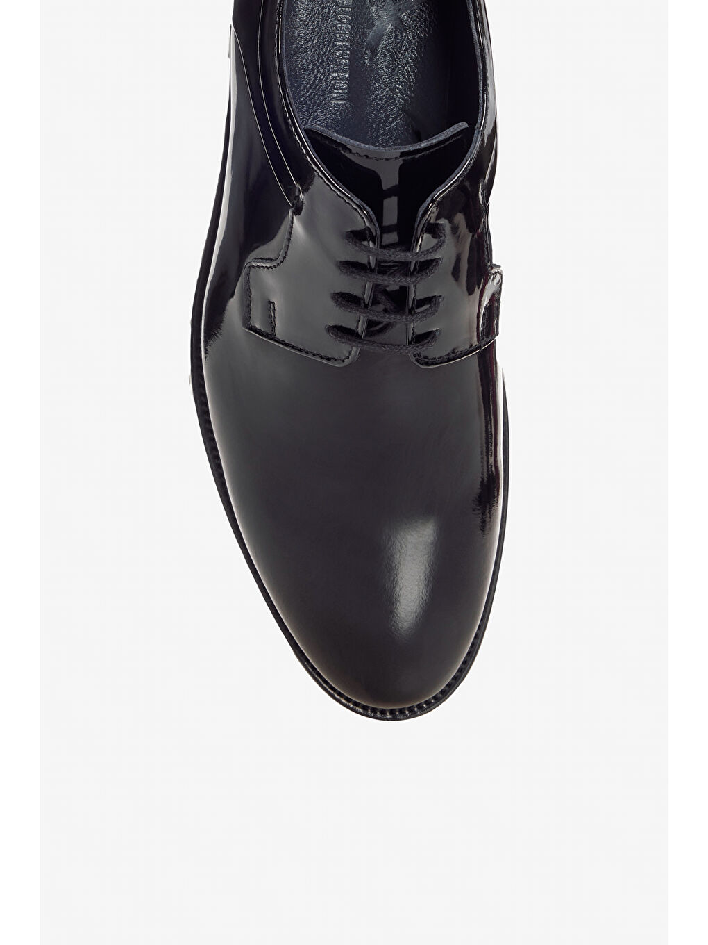 Erkek Siyah %100 Rugan Rahat Taban Klasik Ayakkabı-2