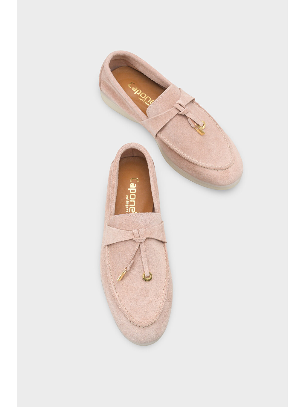Pembe Vikki Hakiki Deri Kadın Loafer-2