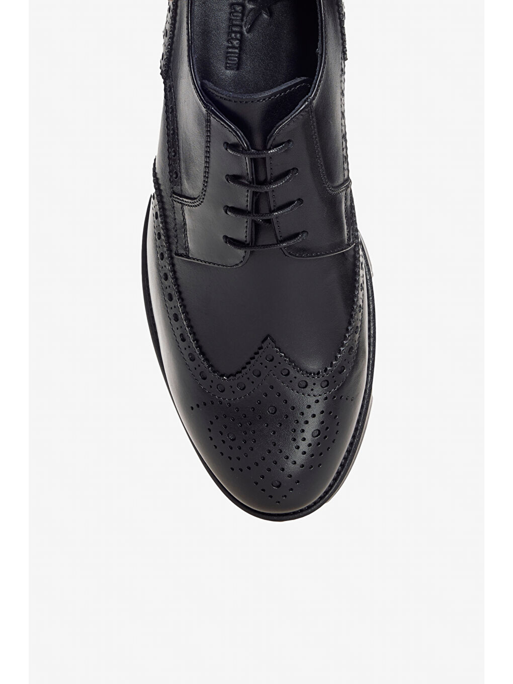 Erkek Siyah %100 Deri Rahat Taban Klasik Ayakkabı-2