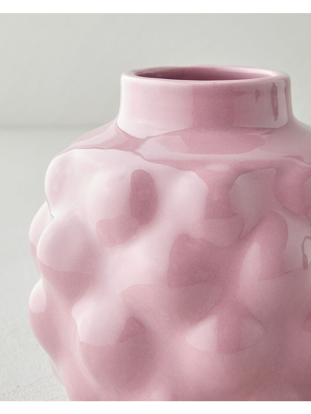 Creil Vazo 12,5x12,5x12 cm Pembe-1