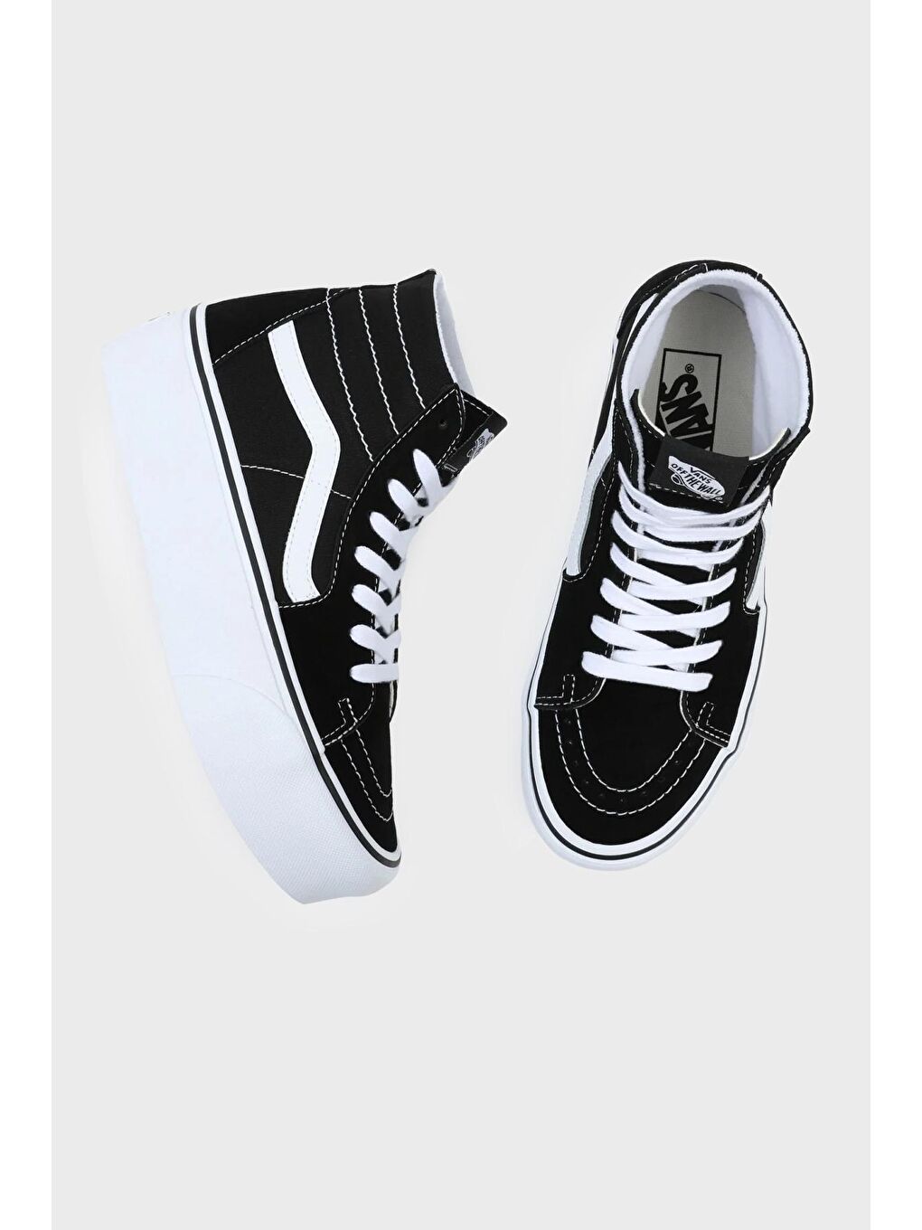 Vans Siyah UA SK8-Hi Tapered Bilekli Platform Sneaker Kadın Ayakkabı VN0A5JMKBMX1 - 3