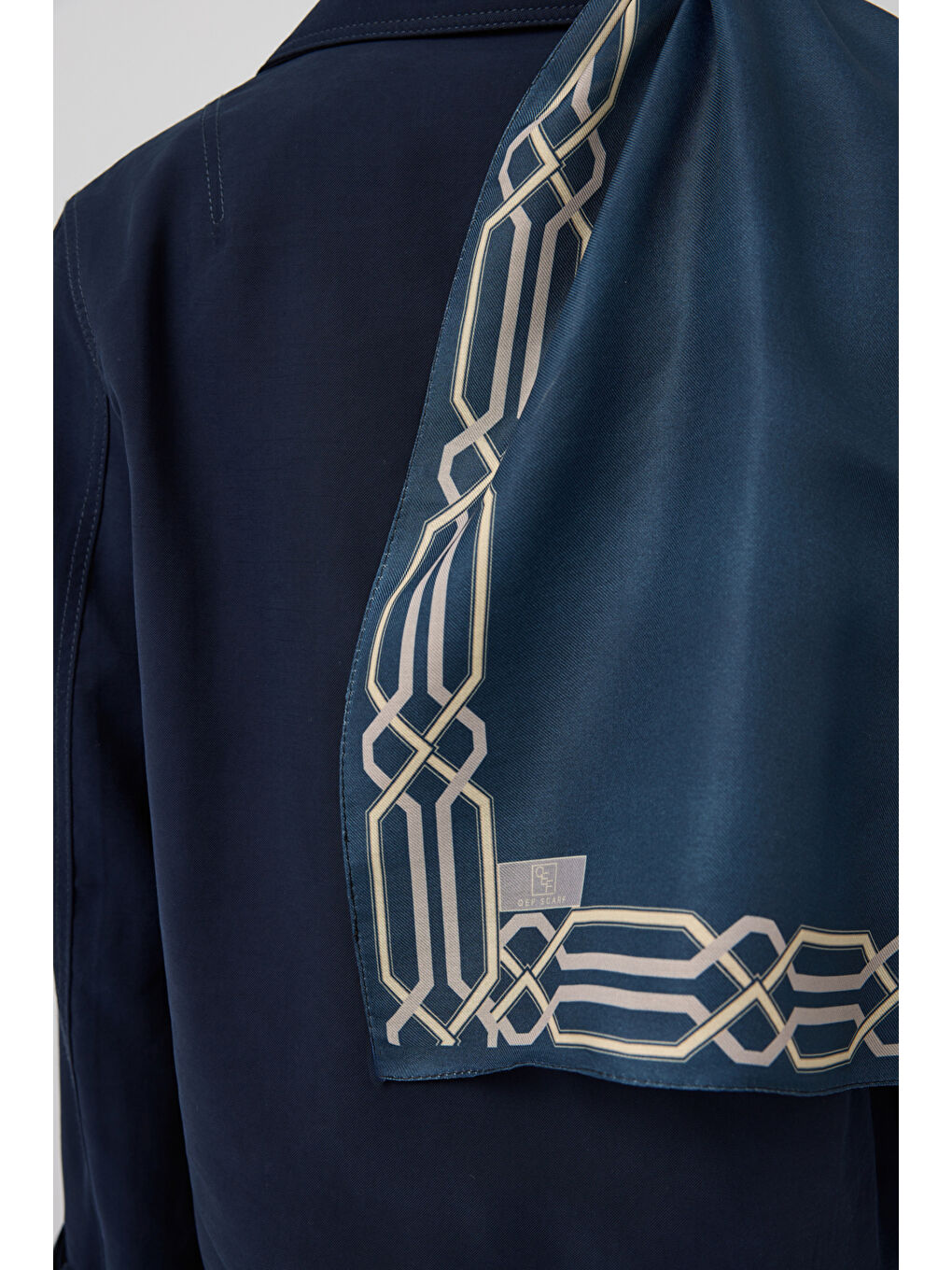 Pamuk Twill Şal İnterlock İndigo-3