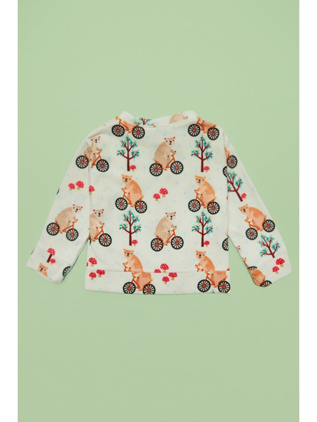 Ekru Koala Baskılı Polar Unisex Çocuk Pijama Takımı-4