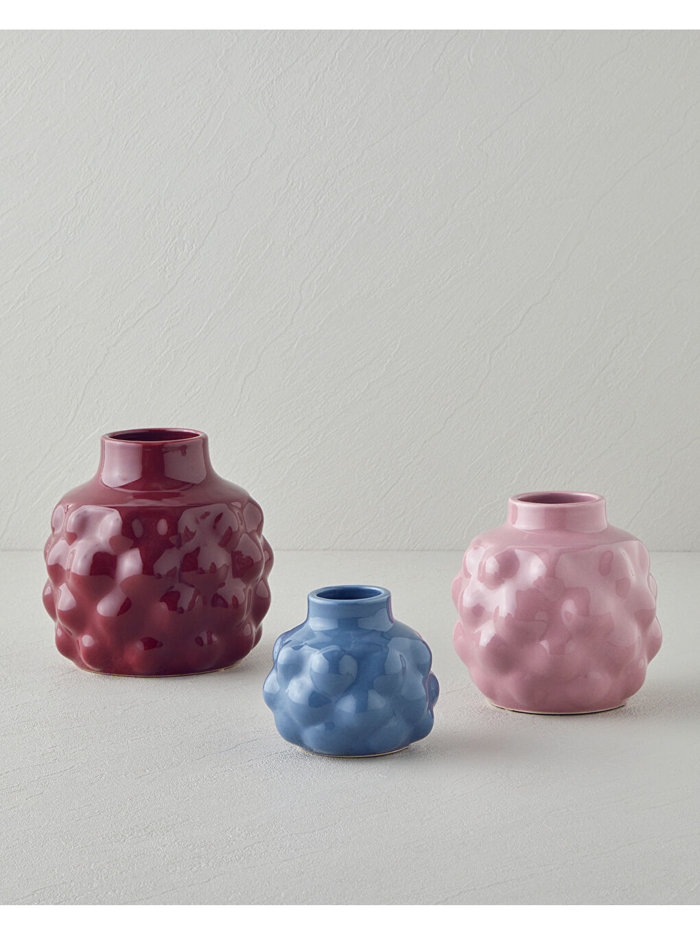 Creil Vazo 12,5x12,5x12 cm Pembe-2