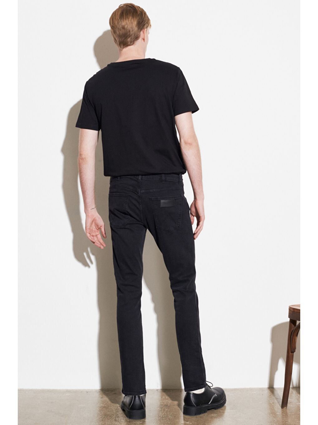 Siyah Larston Slim Fit Düşük Bel Denim Esnek Jean Pantolon-5