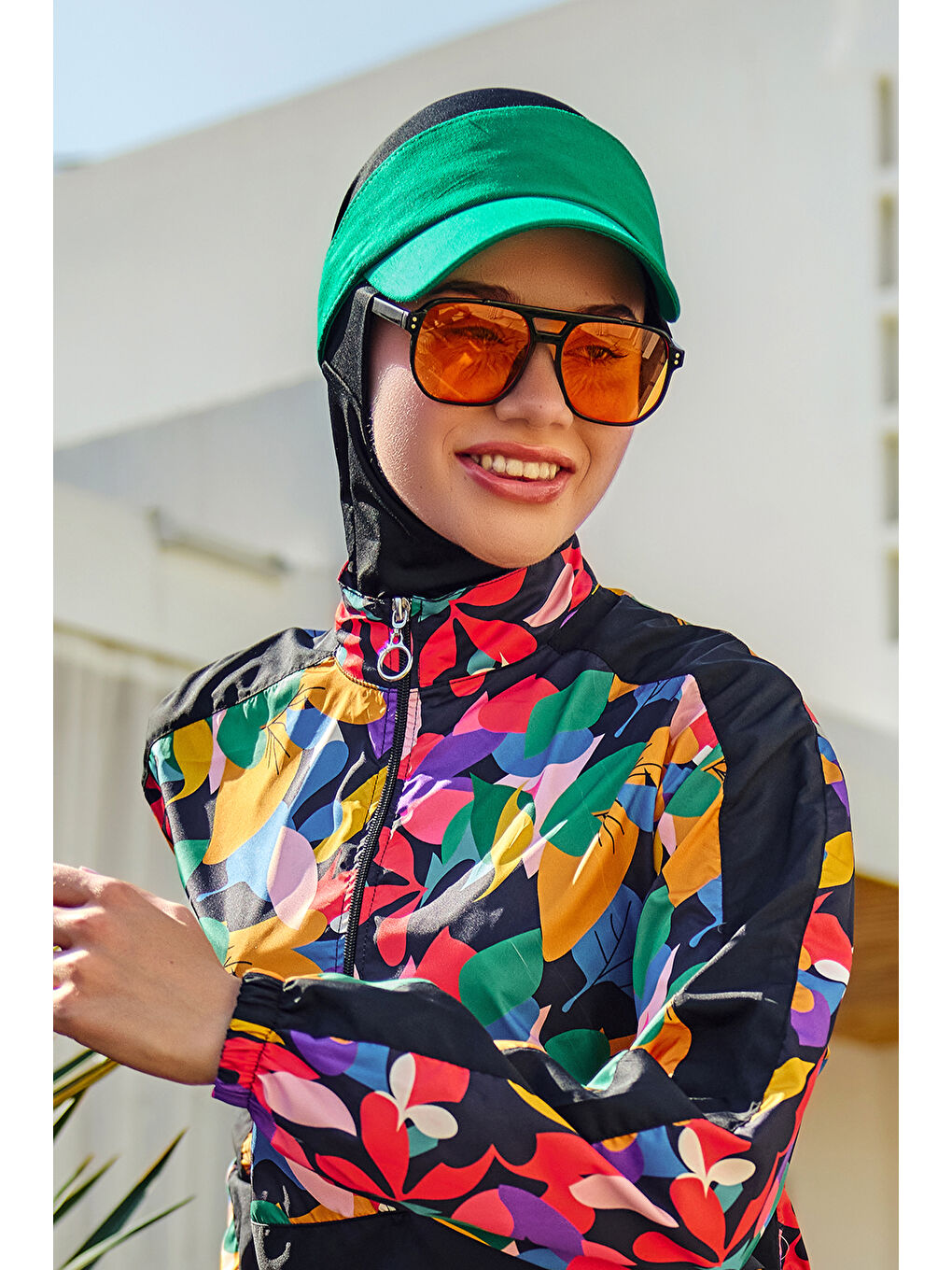 Ayarlanabilir Vizör Tenisçi Golf Şapka Güneş Koruyucu Siperlik RŞ-109 Yeşil