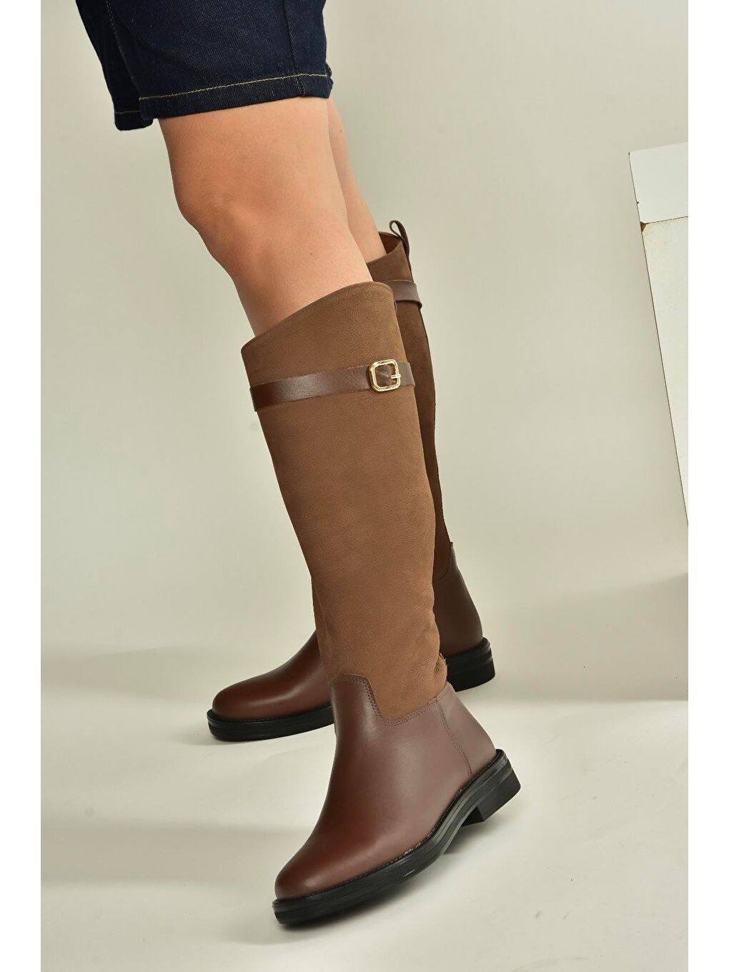 Kahverengi Kadın Çizme V654002803-2