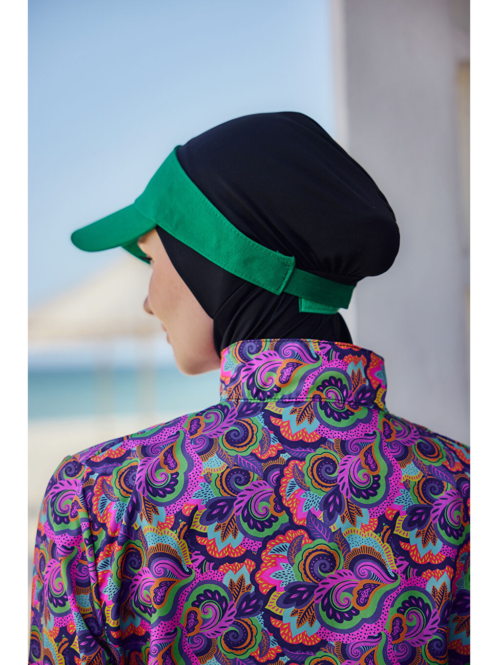 Ayarlanabilir Vizör Tenisçi Golf Şapka Güneş Koruyucu Siperlik RŞ-109 Yeşil-2