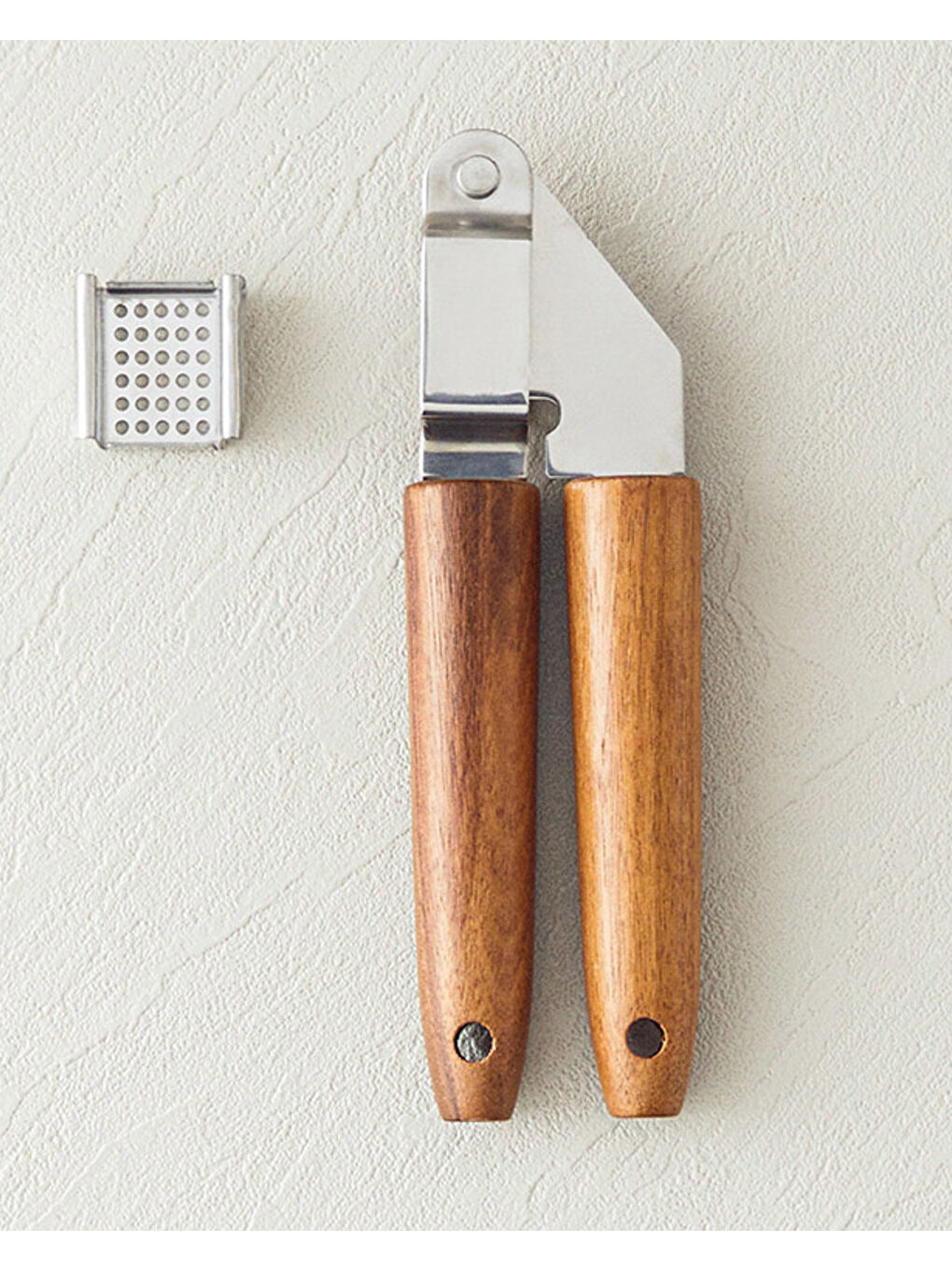 Kahverengi Woody Garlic Çelik Sarımsak Ezici Mutfak Gereci Kahve