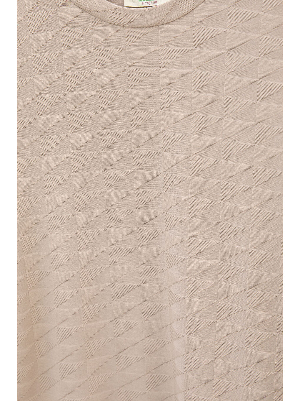 Kahverengi Kahve Kare Desenli Bisiklet Yaka Tişörtlü Erkek Çocuk Şortlu Takım 20784-2